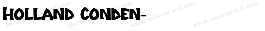 Holland Conden字体转换